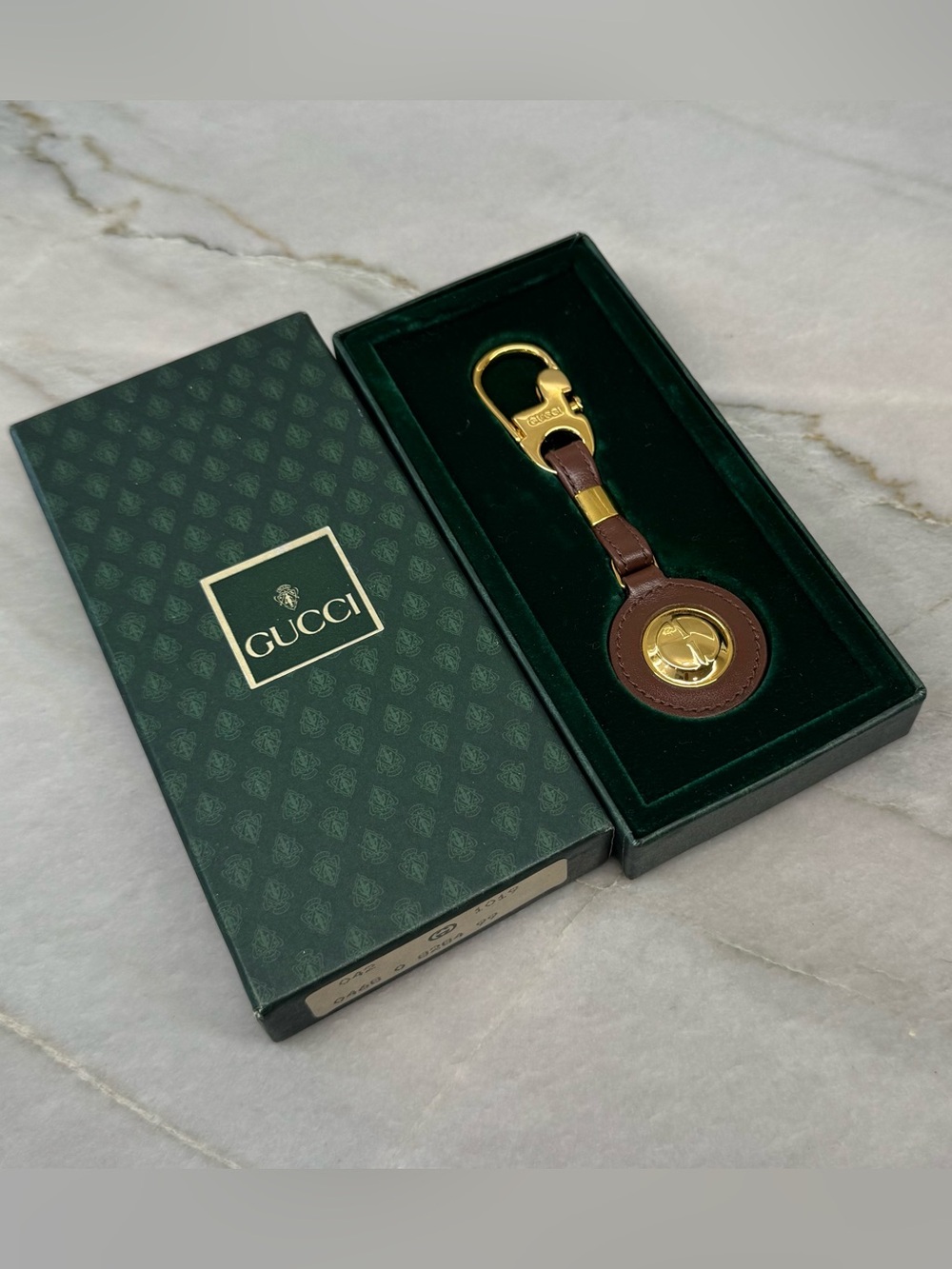 Gucci Vintage GG Key Ring Bag Charm